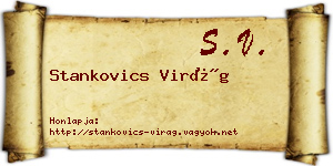 Stankovics Virág névjegykártya