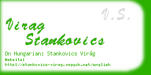 virag stankovics business card