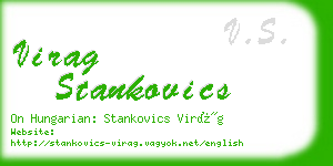 virag stankovics business card